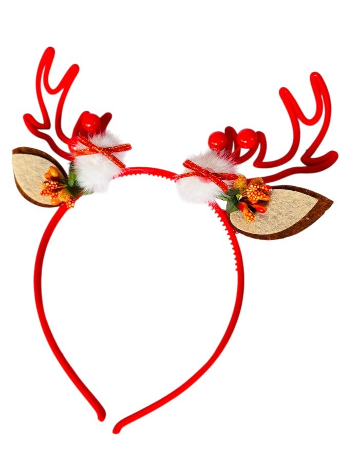 PartyToko Christmas Reindeer Antlers Headband,ChristmasHeadbandsChristmas Costume for Kids Adults 1pcs - Image 2